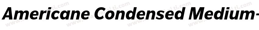 Americane Condensed Medium字体转换